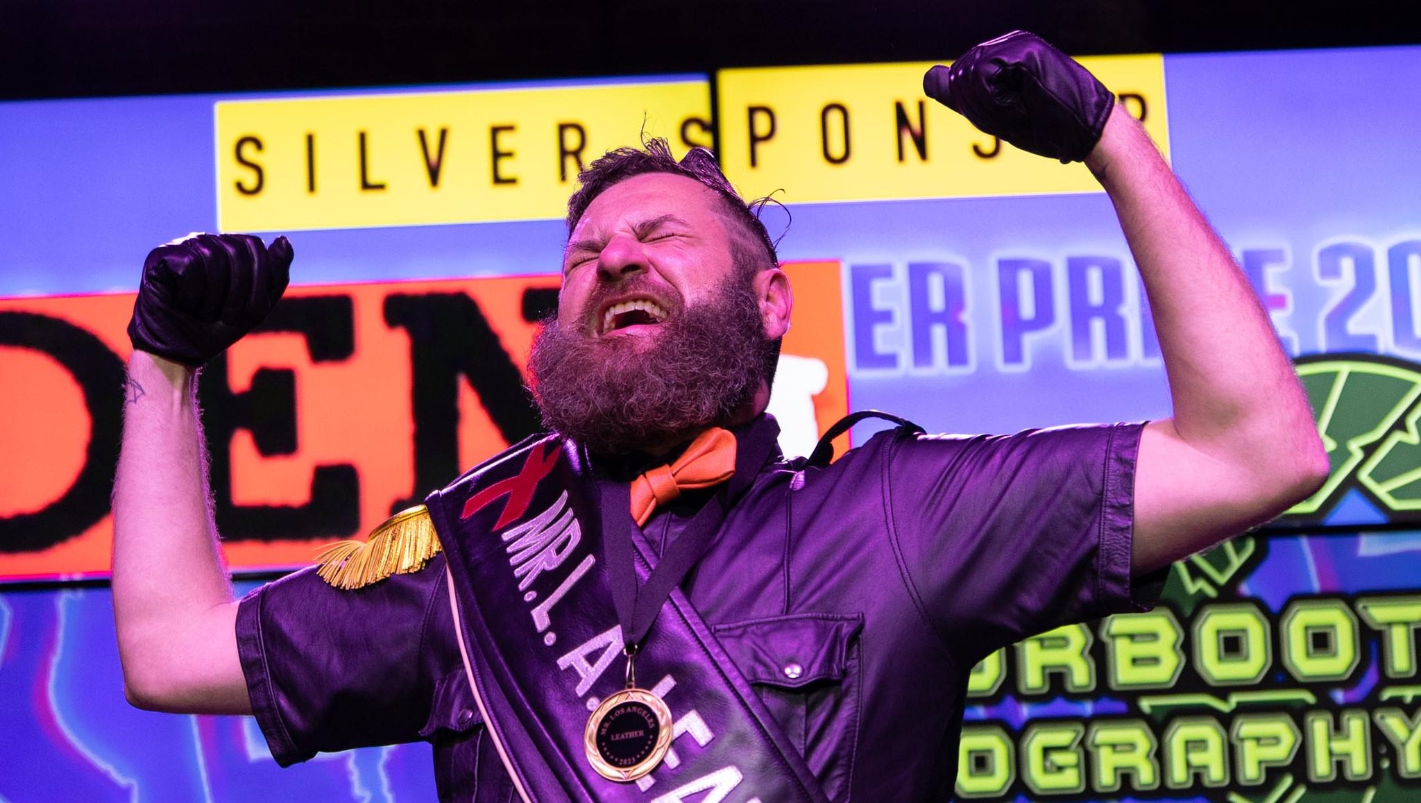 Colin MacDougall won Mr. Los Angeles Leather 2023!